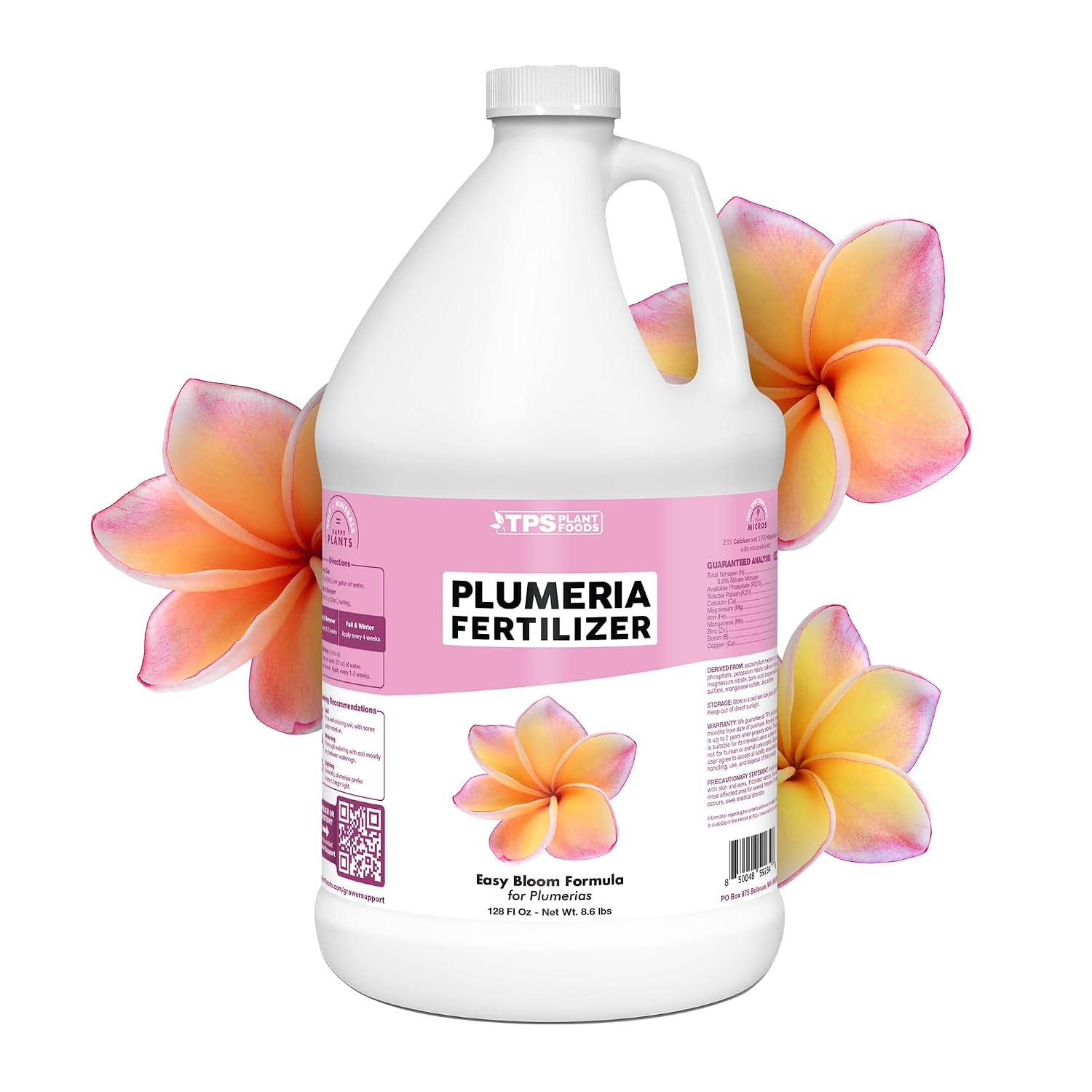 Plumeria Fertilizer – Liquid Plant Food for More Blooms & Growth, 1 Gallon