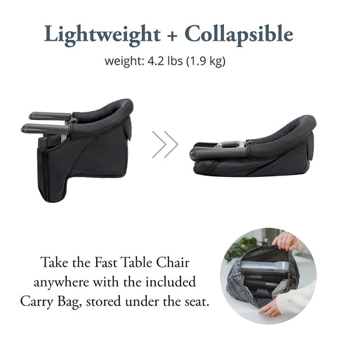 Inglesina Fast Table Baby High Chair, Black