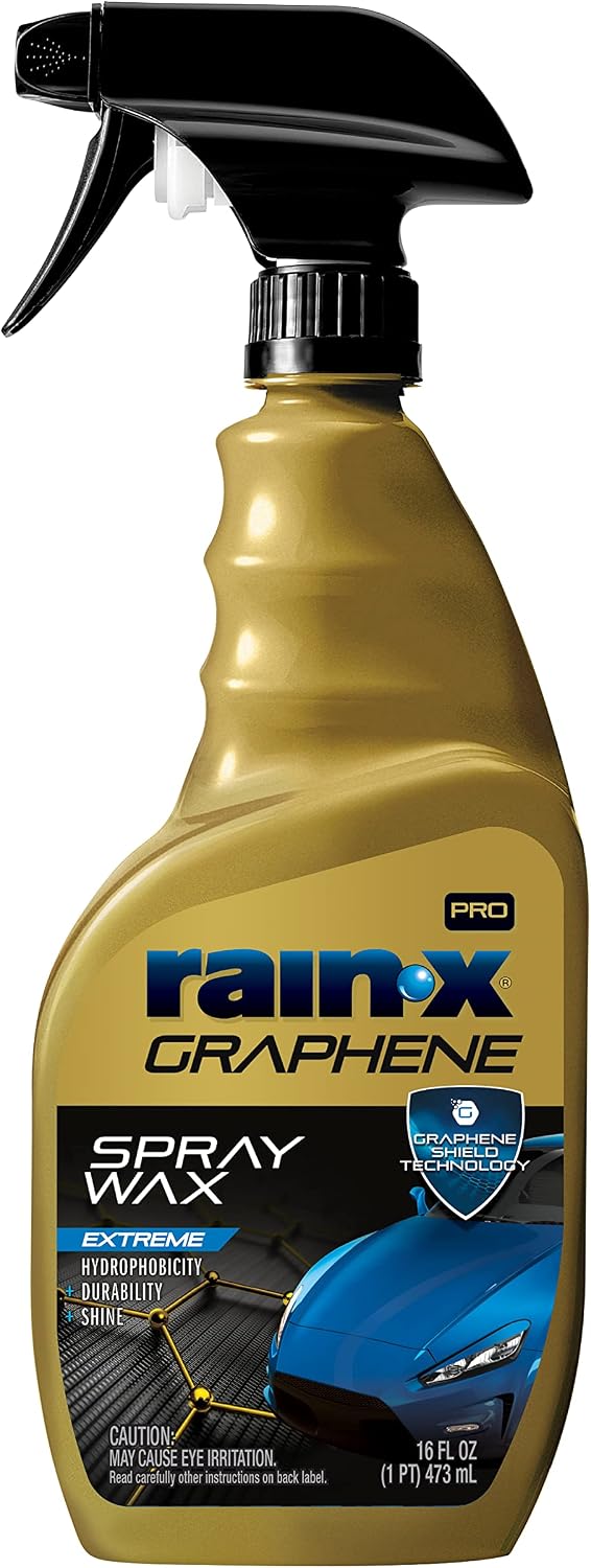 Rain-X PRO 620180SRP Graphene Exterior Detailer Spray, 23oz - Graphene Shield Technology Gently Removes Light Contaminants and Dirt, Enhances Gloss and Shine