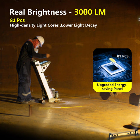 Magnetic Cordless Under Hood Work Light Bar for Mechanic-Yellow