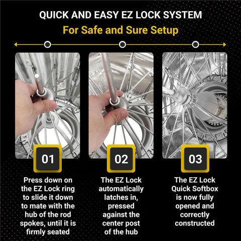 Glow EZ Lock 25" White Beauty Dish Softbox, Quick Release Bowens Mount Softbox with Removable Diffusers, Eggcrate Grid, Deflection Disk, Storage Bag & 1-Year Warranty