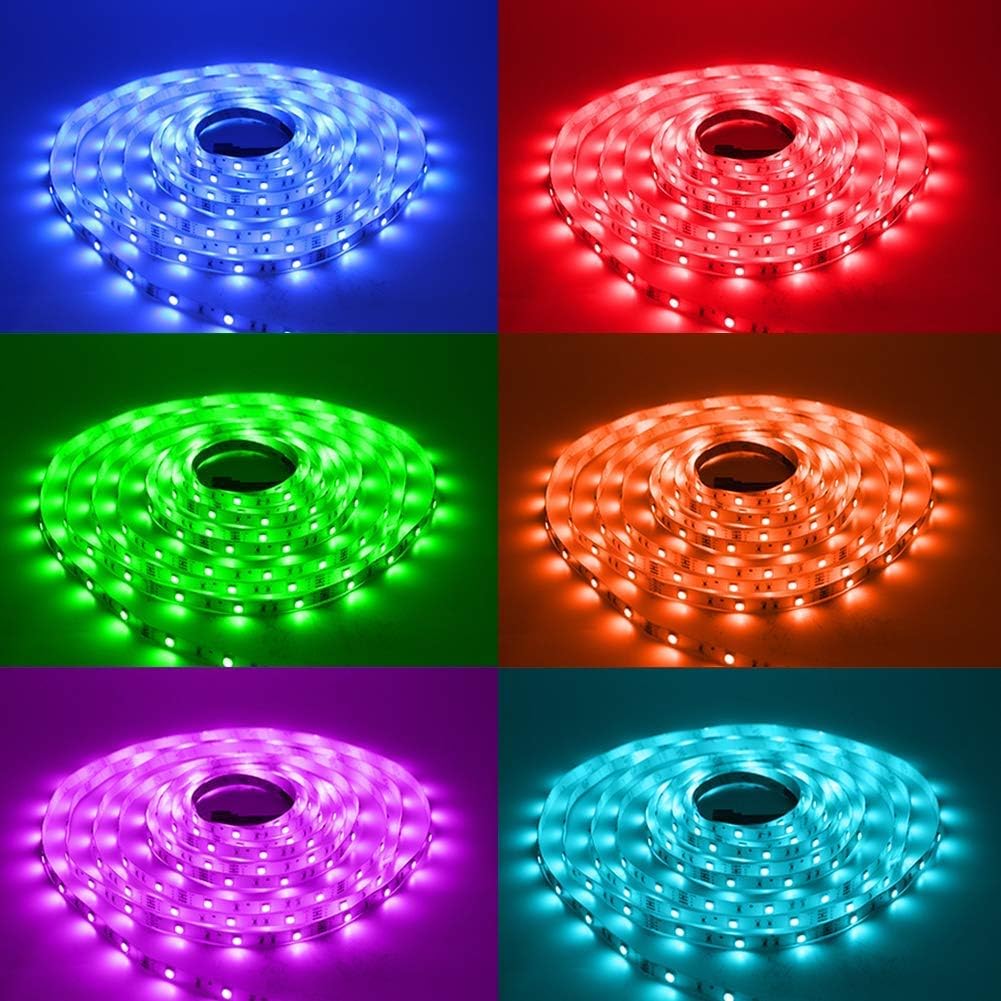 DAYBETTER Led Strip Lights 16.4ft W/ Remote Controller and Power Supply