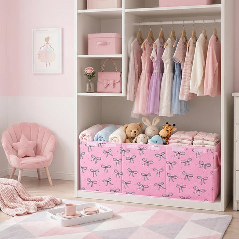Toy Box with Adjustable Divider Large Toy Chest Storage for Nursery Kidroom