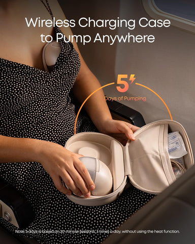 eufy Heated Wearable Breast Pump S1 Pro, Charging Case, Hands-Free