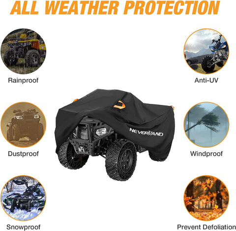 NEVERLAND ATV Cover Waterproof Heavy Duty 4 Wheeler Cover for Honda XL