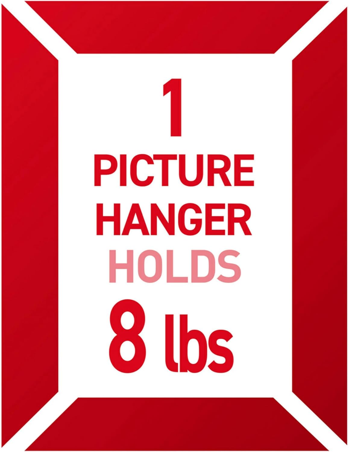 Command 8 lb Universal Hangers, 3 Hangers, 8 Strips