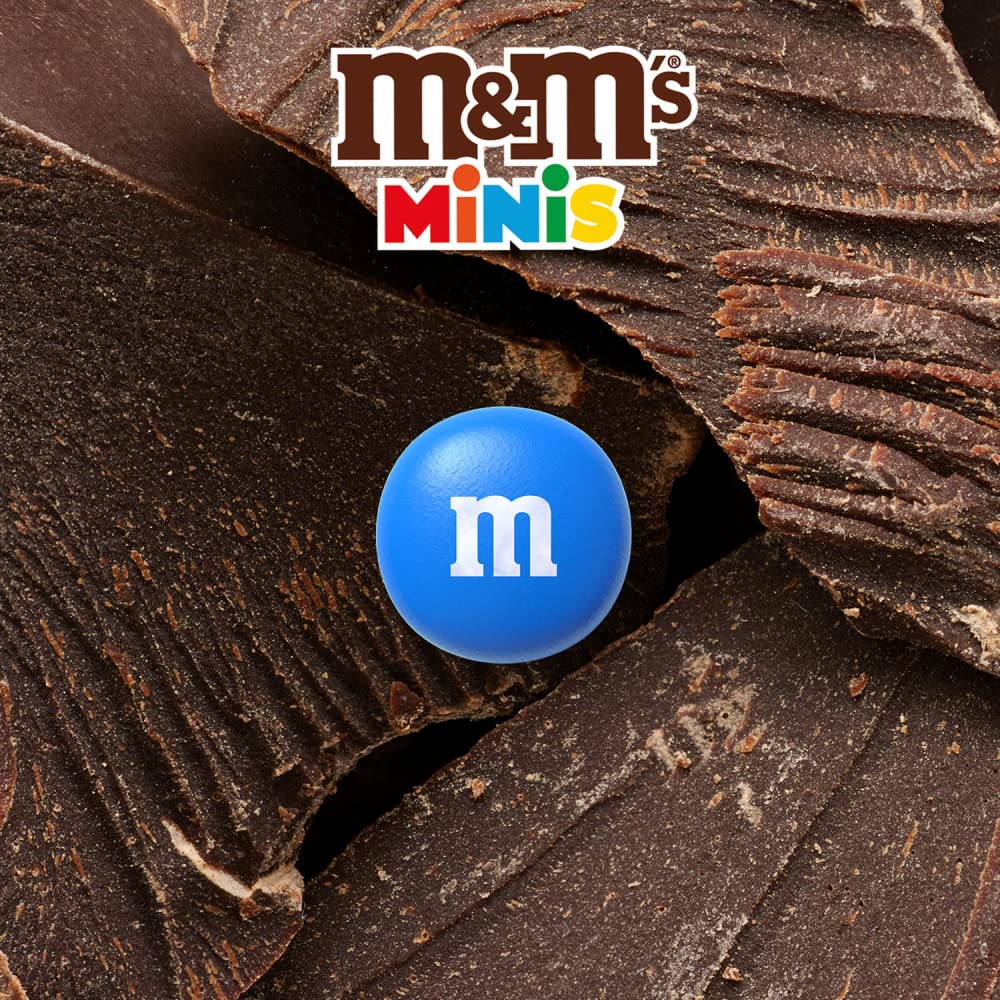 M&M'S MINIS Milk Chocolate Candy Assortment, Family Size, 16.9 oz Resealable Bulk Chocolate Candy Bag