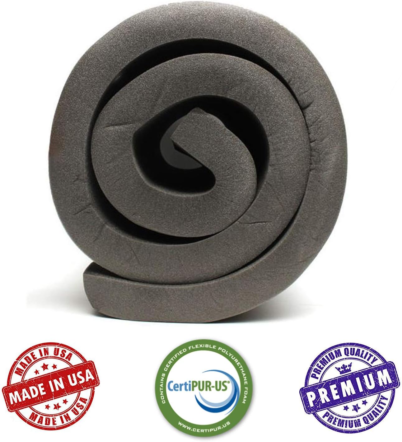AK TRADING CO. 5" H X 30" W X 72" L CertiPUR-US® Certified Rubber Foam Sheet Cushion (Seat Replacement, Upholstery Sheets, Foam Padding, Acoustic Foams Sheet)