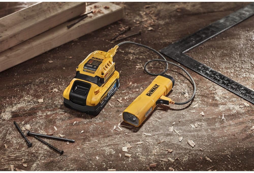 DEWALT LED Flashlight, USB-C Rechargeable, Magnetic Jobsite Light (DCL183)