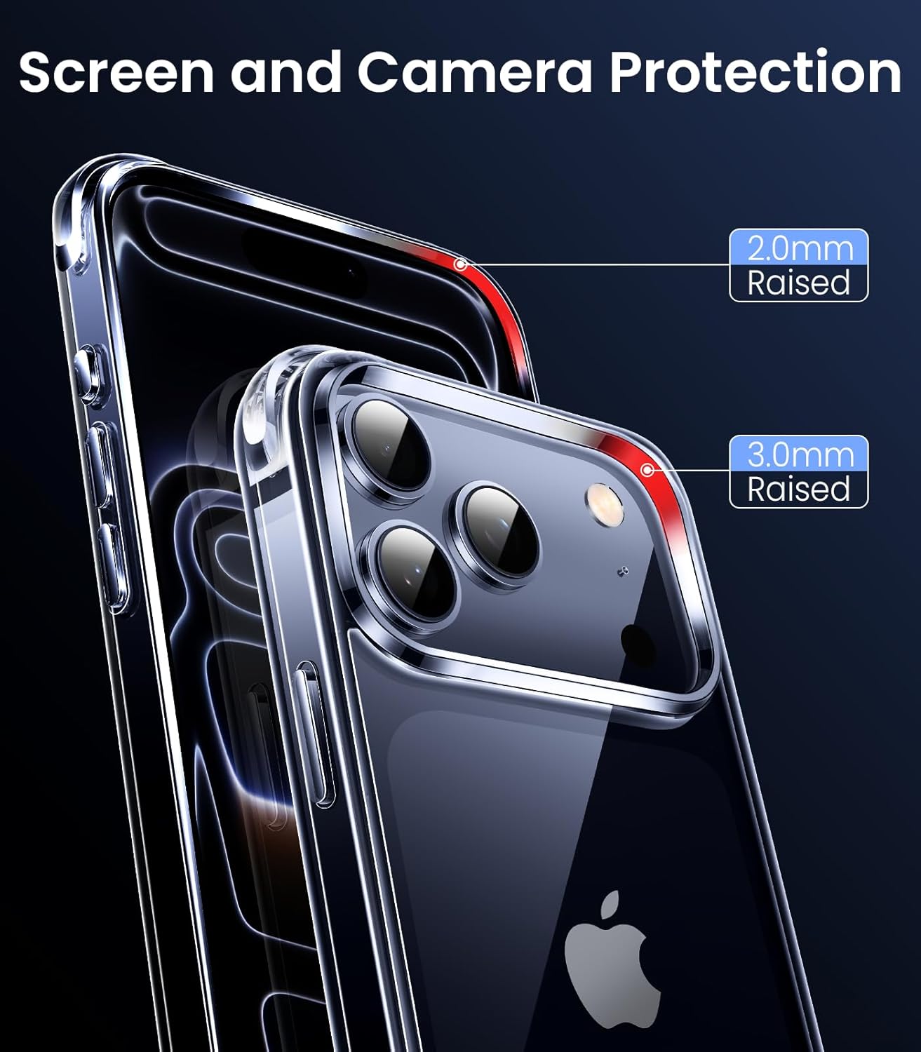 Mkeke for iPhone 17 Pro Max Case Clear [Not Yellowing]