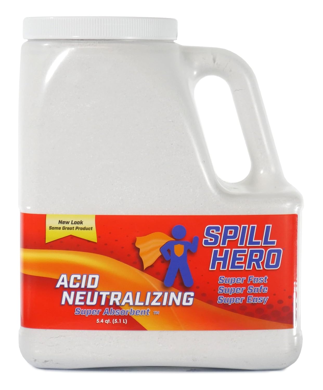 Spill Hero Acid Neutralizing Absorbent Bottle 5.4 qt. (Case of 2)