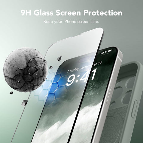 Magnetic for iPhone 14 Pro Max Case Silicone Calke Green
