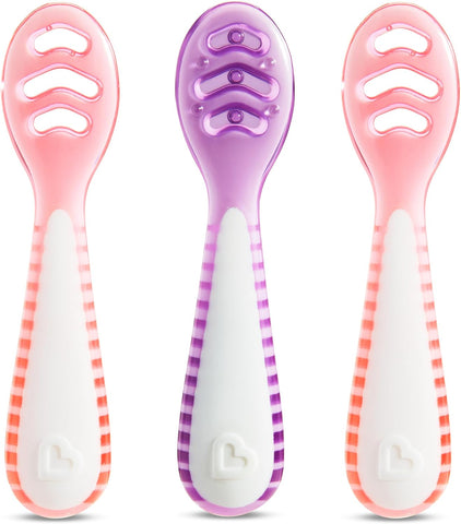 Munchkin® Gentle Dip™ Silicone Baby Spoons, 3 Pack