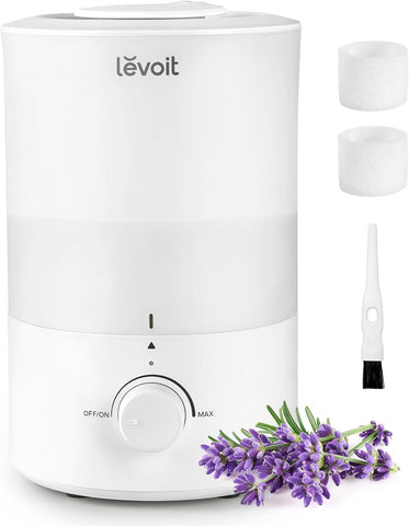 Levoit Humidifiers for Bedroom, Quiet, 3L Cool Mist, Essential Oil Diffuser