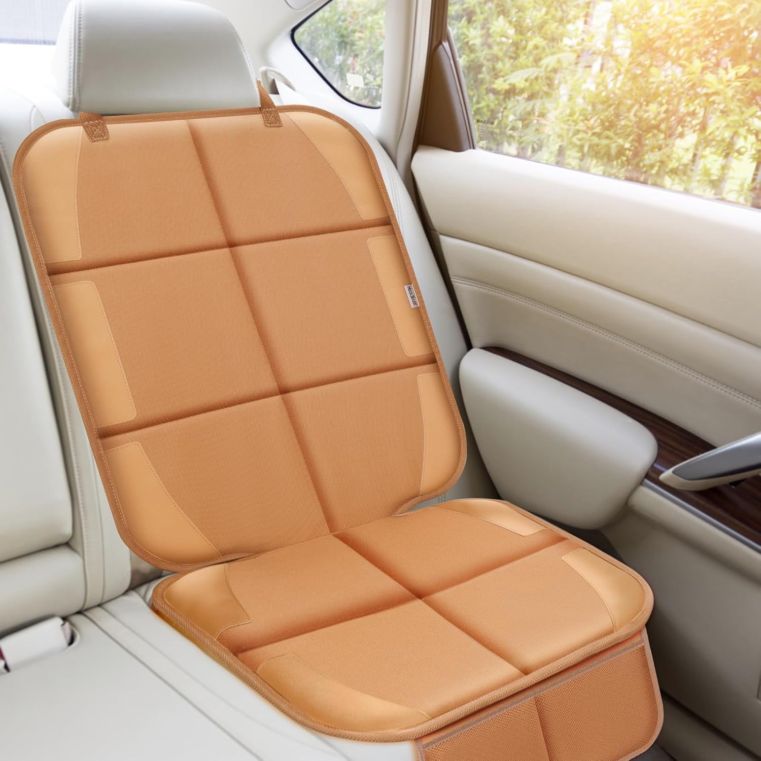 Meolsaek Car Seat Protector for Child Car Seat，Non-Slip Backing No Imprints