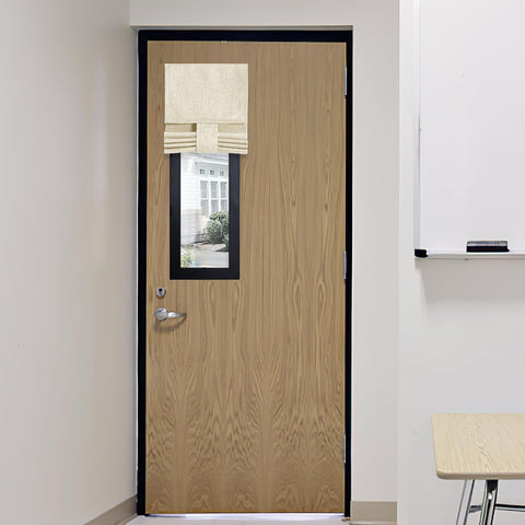 RYB HOME Classroom Door Window Cover, 100% Blackout Lockdown Shades
