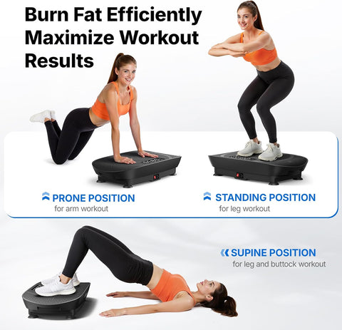 Merach CV30 Curved Vibration Plate Exercise Machine for Lymphatic Drainage