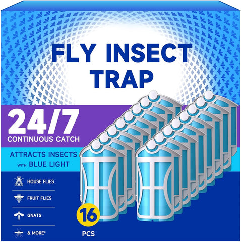 16 Pack Flying Insect Trap Refills, Compatible with M364 M364A and Max - Easy to Use