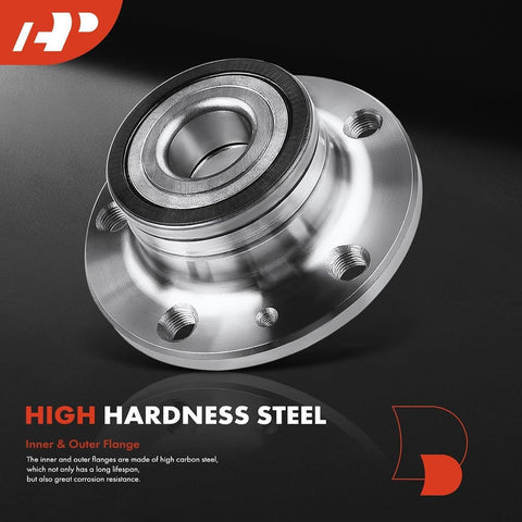 A-Premium 2 x Rear Wheel Bearing and Hub Assembly, High Carbon Steel