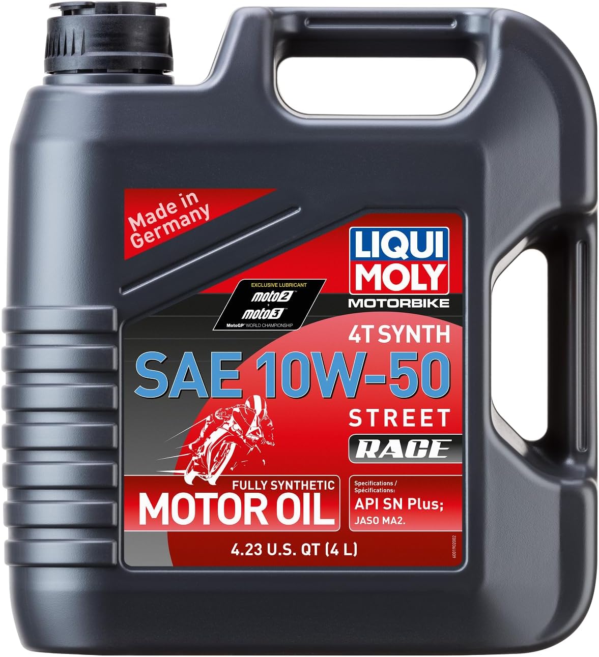 Liqui Moly Motorbike 4T Synth SAE 10W-50 Street Race | 4 L | 4-Stroke Oil | SKU: 20068