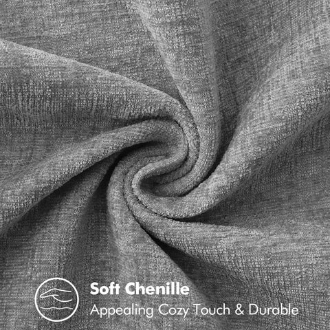 MIULEE Decorative Couch Throw Pillow Covers 16x16 Inch Dark Gray 2 Pack