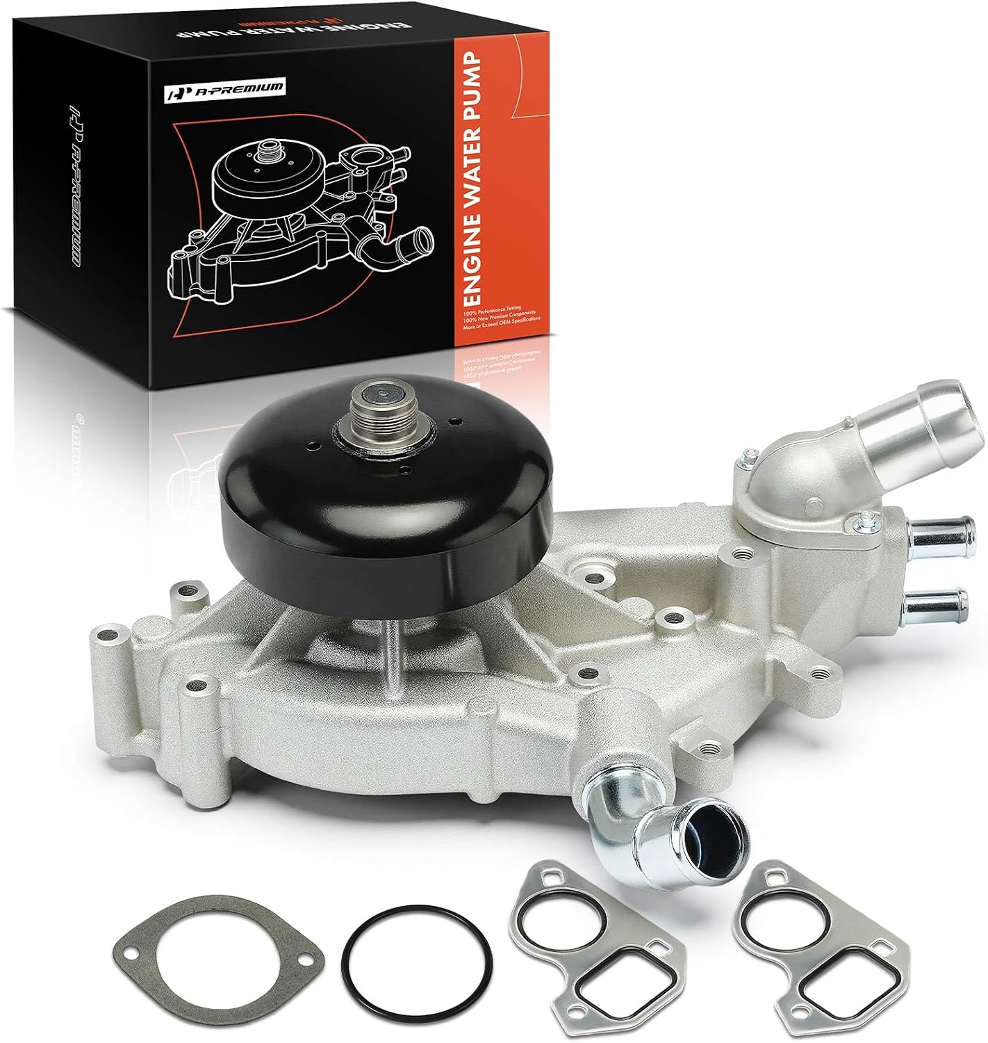A-Premium Water Pump with Thermostat & Gasket Compatible with GM Vehicles