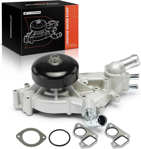 A-Premium Water Pump with Thermostat & Gasket Compatible with GM Vehicles