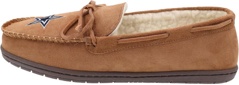 FOCO Mens NFL Team Logo Moccasin Slippers
