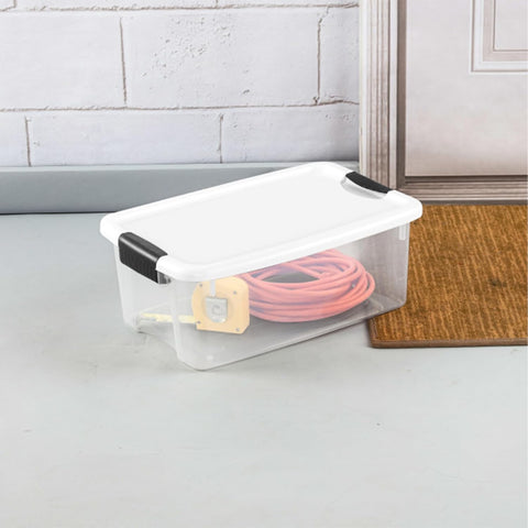 Sterilite Ultra Latch Box with Lids for Home and Office, 18 Quart, 12-Pack