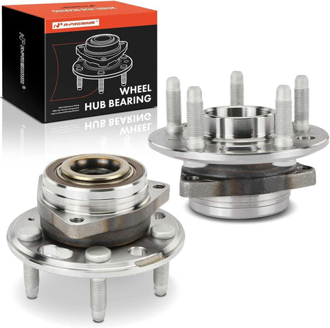 A-Premium 2 x Wheel Bearing and Hub Assembly with 5-Lug