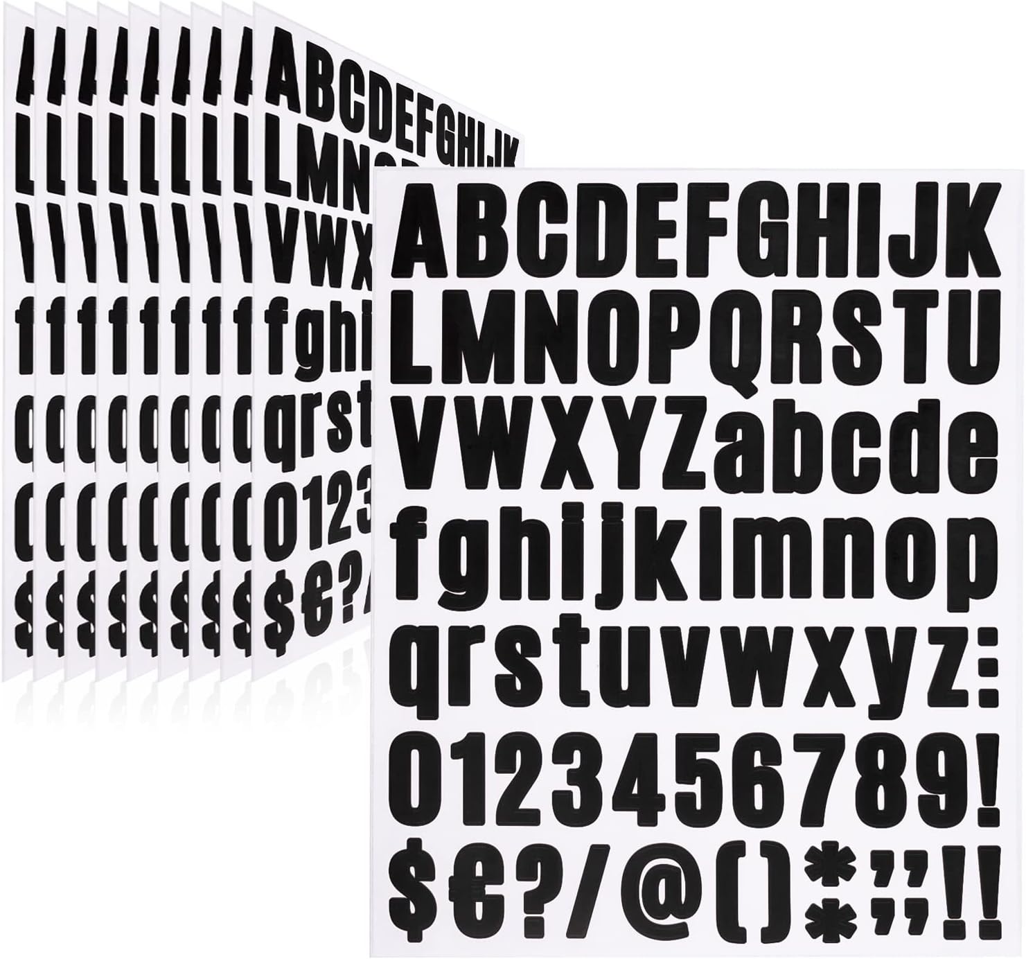 Letter Stickers,Mailbox Numbers,1 Inch Waterproof Vinyl Alphabet