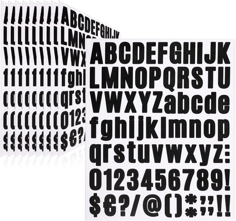 Letter Stickers,Mailbox Numbers,1 Inch Waterproof Vinyl Alphabet
