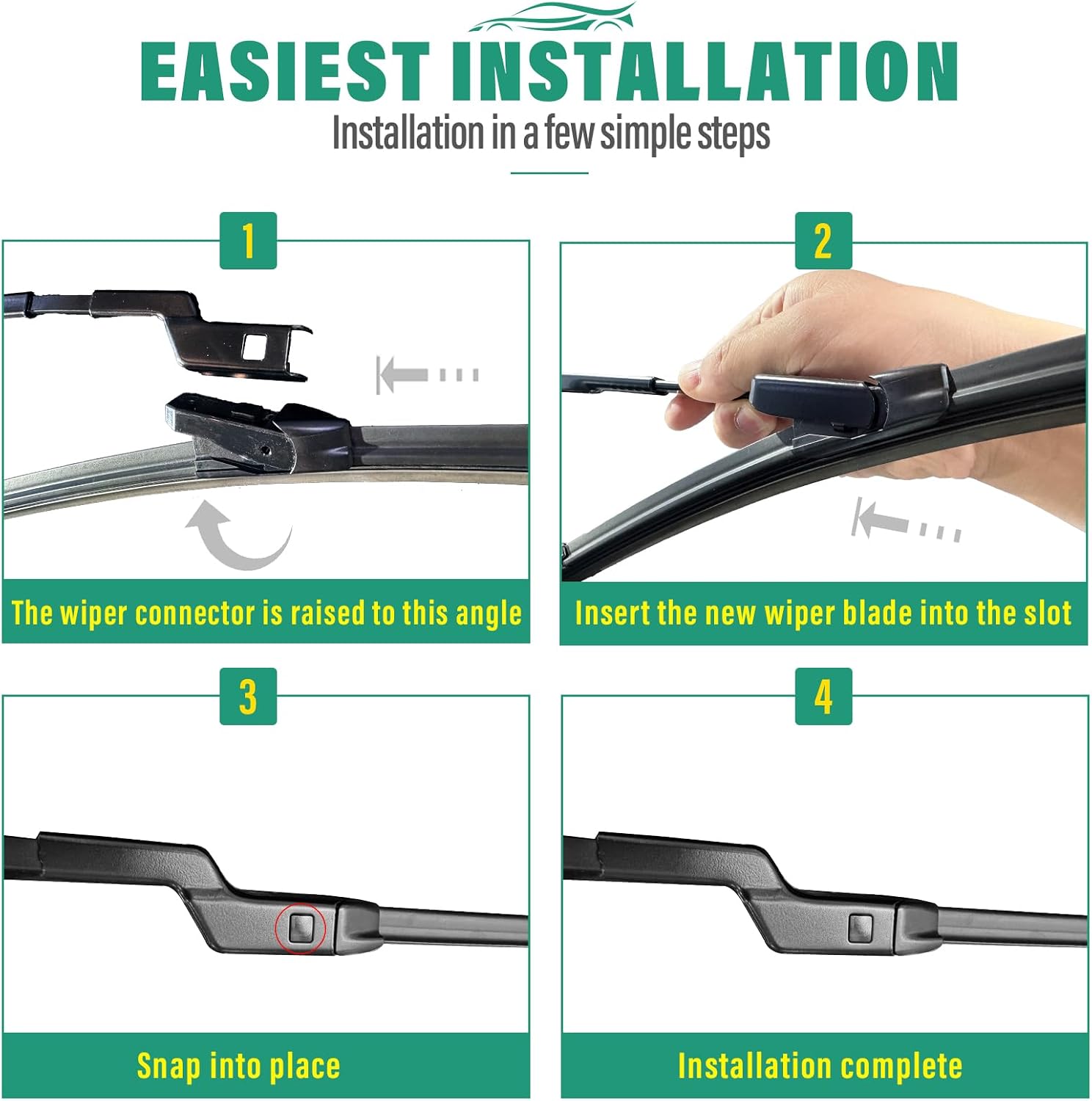 WINDSMILE Windshield Wiper Blades Replacement for Chevy Trax 2024 2025 2026