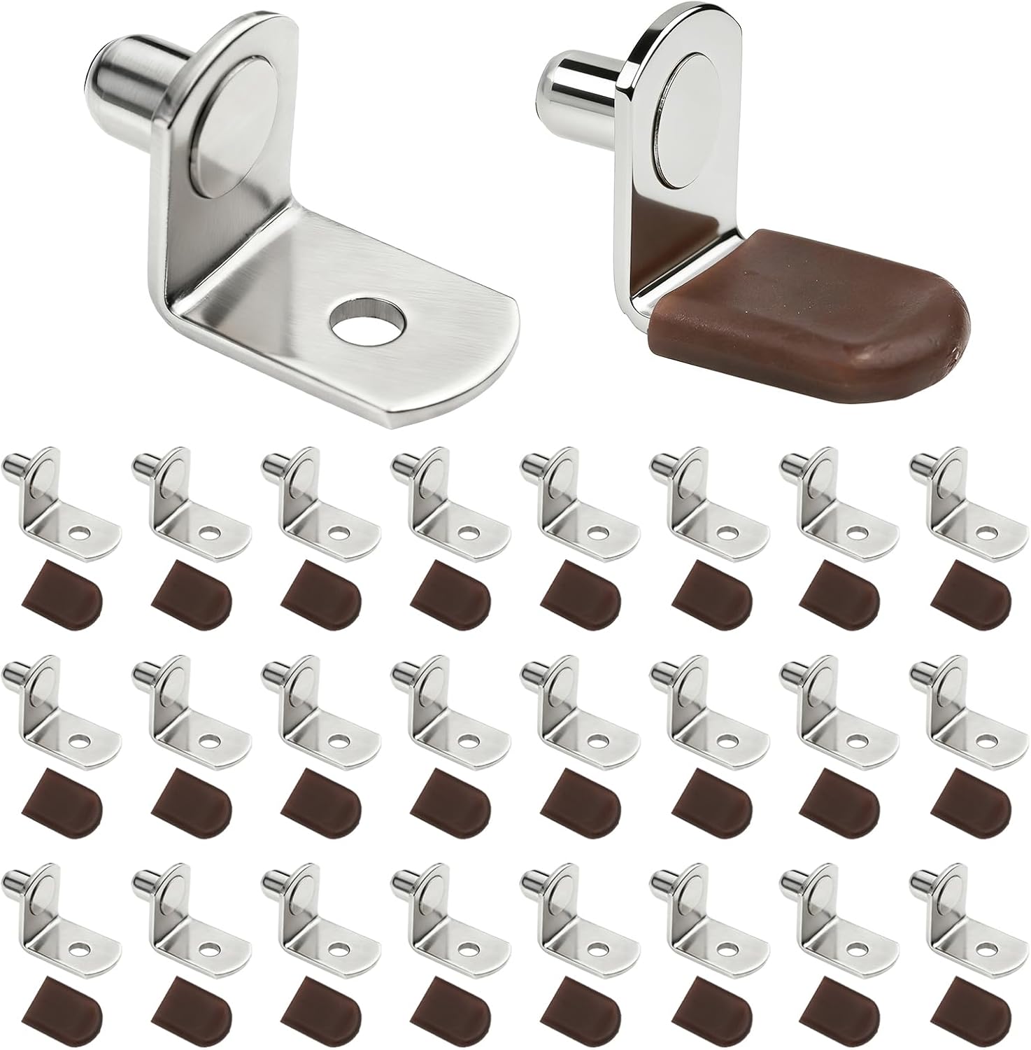1/4 inch Cabinet Shelf pegs Support Shelf pins for Wood Shelving 30Pcs