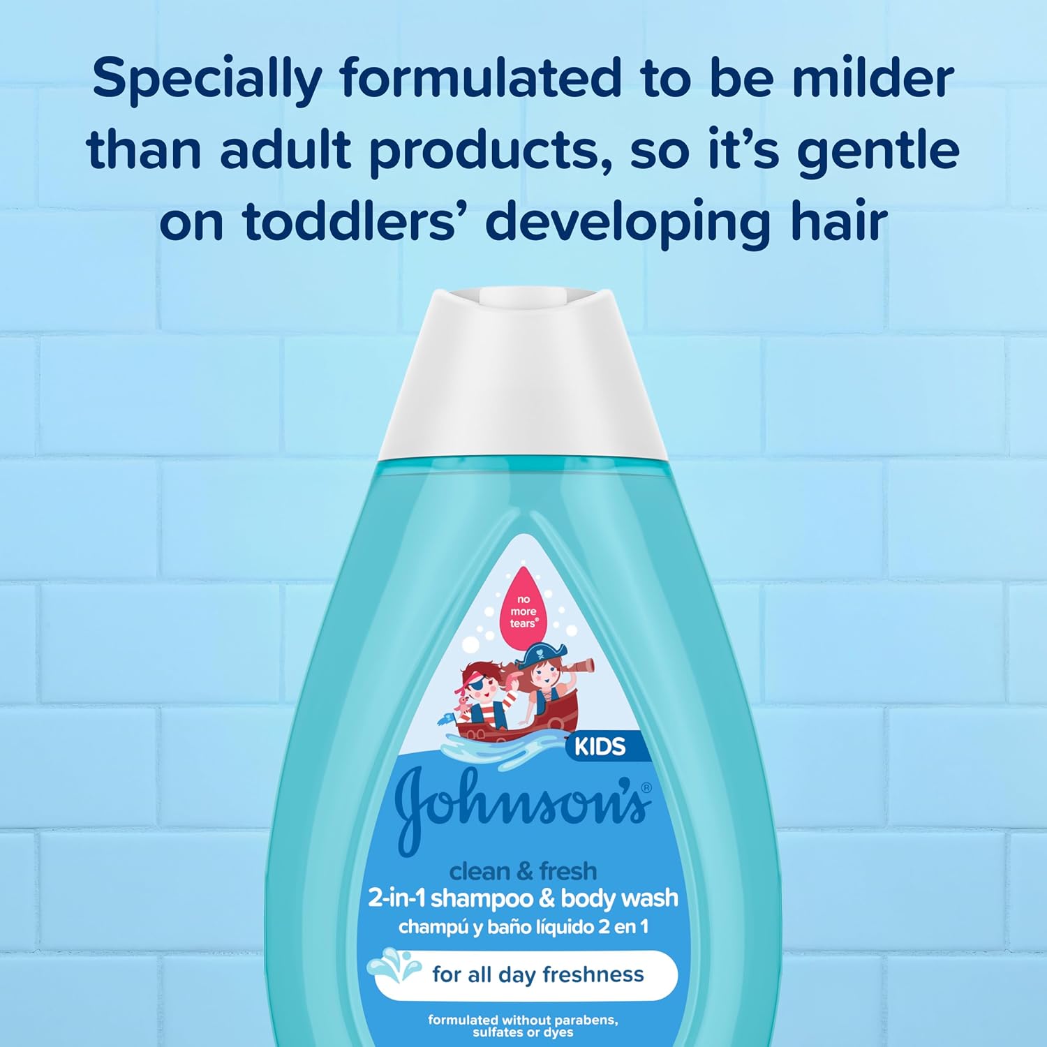 Johnson's Baby Clean & Fresh Children's Shampoo & Body Wash, 13.6 fl oz