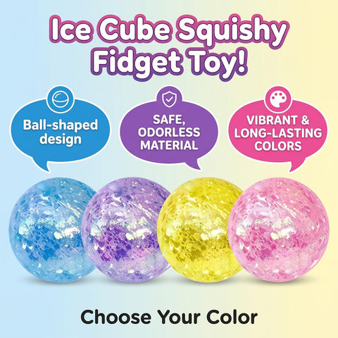 2PCS Coconut Oil Squishy Stress Ball,Handmade Slow Rising Squishy,Non-Sticky Sensory Fidget for Stress Relief Easy to Clean,Improving Focus. (Sequins 2Pcs)