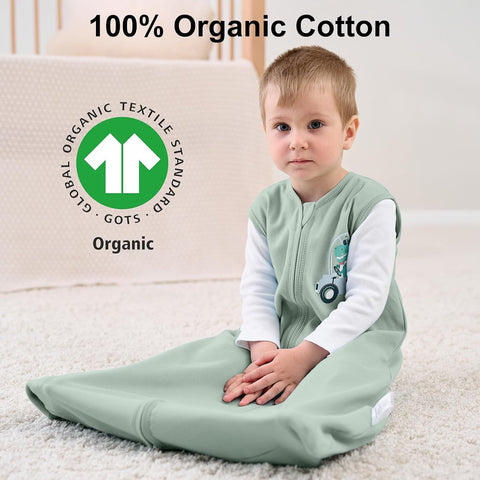 Yoofoss Baby Sleep Sack 6-12 Months 0.5 TOG Wearable Blanket 100% Cotton