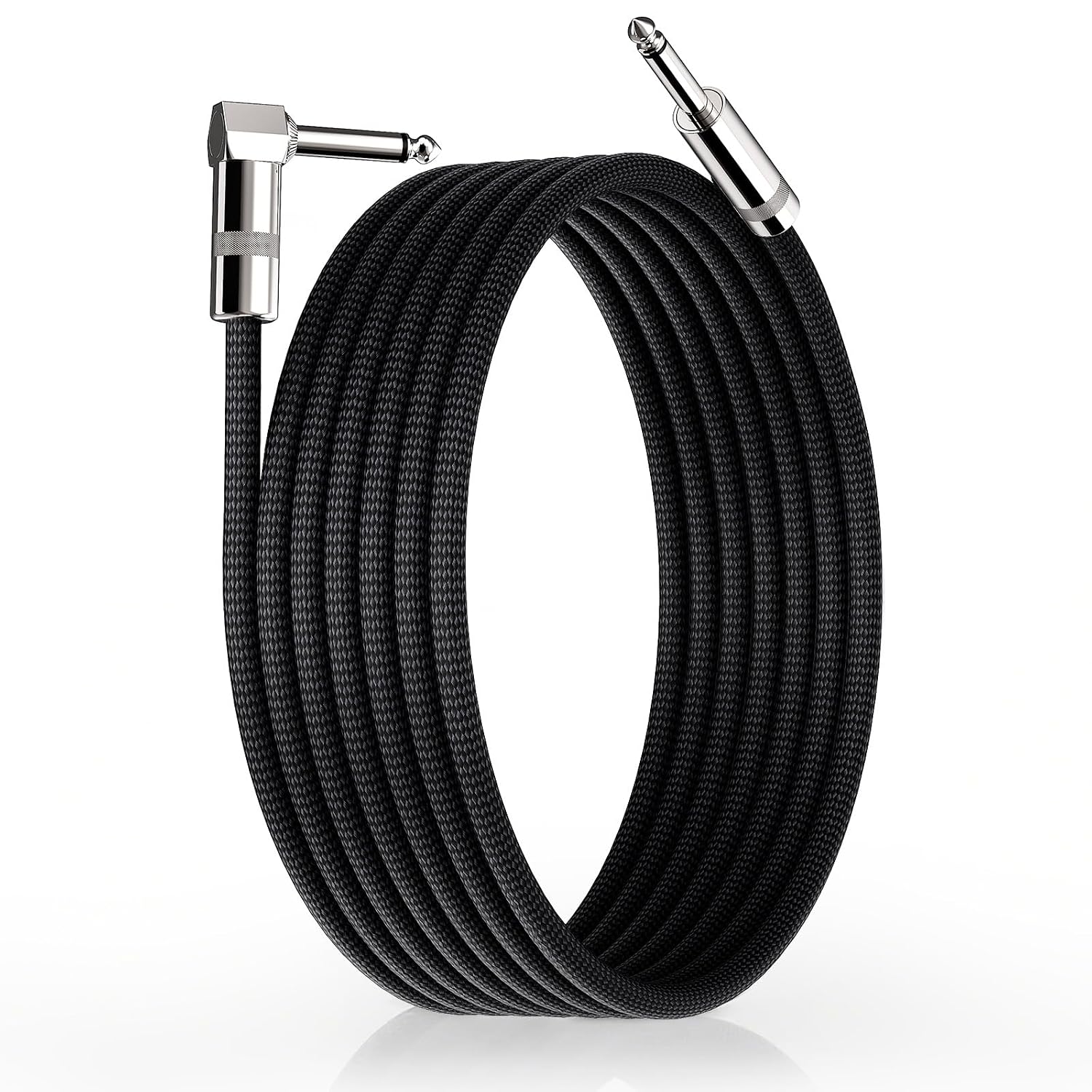 Guitar Cable 10ft, 1-Pack, TS 1/4 Quarter Inch Cords Braided