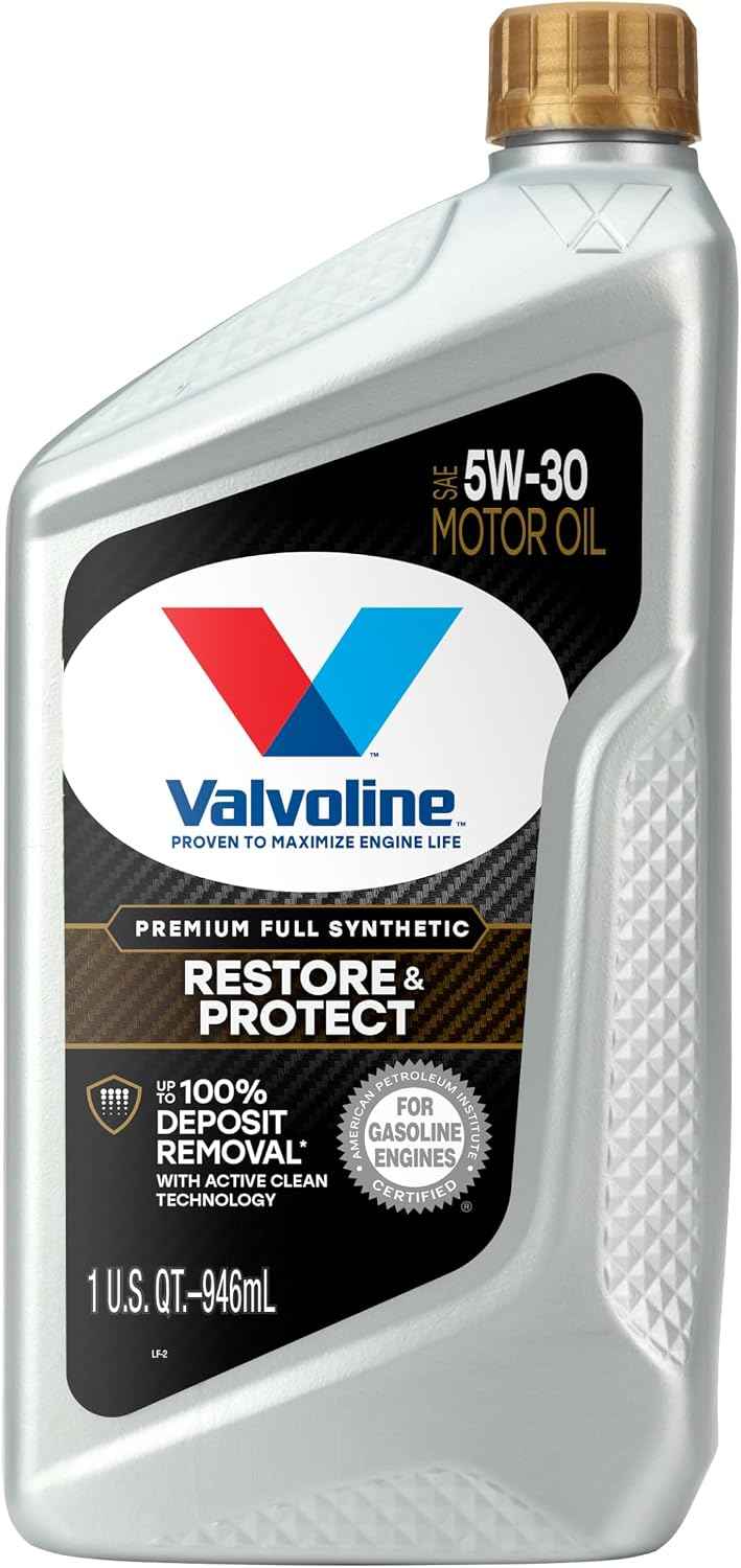 Valvoline Restore & Protect Full Synthetic 5W-30 Motor Oil 1 QT, Case of 6