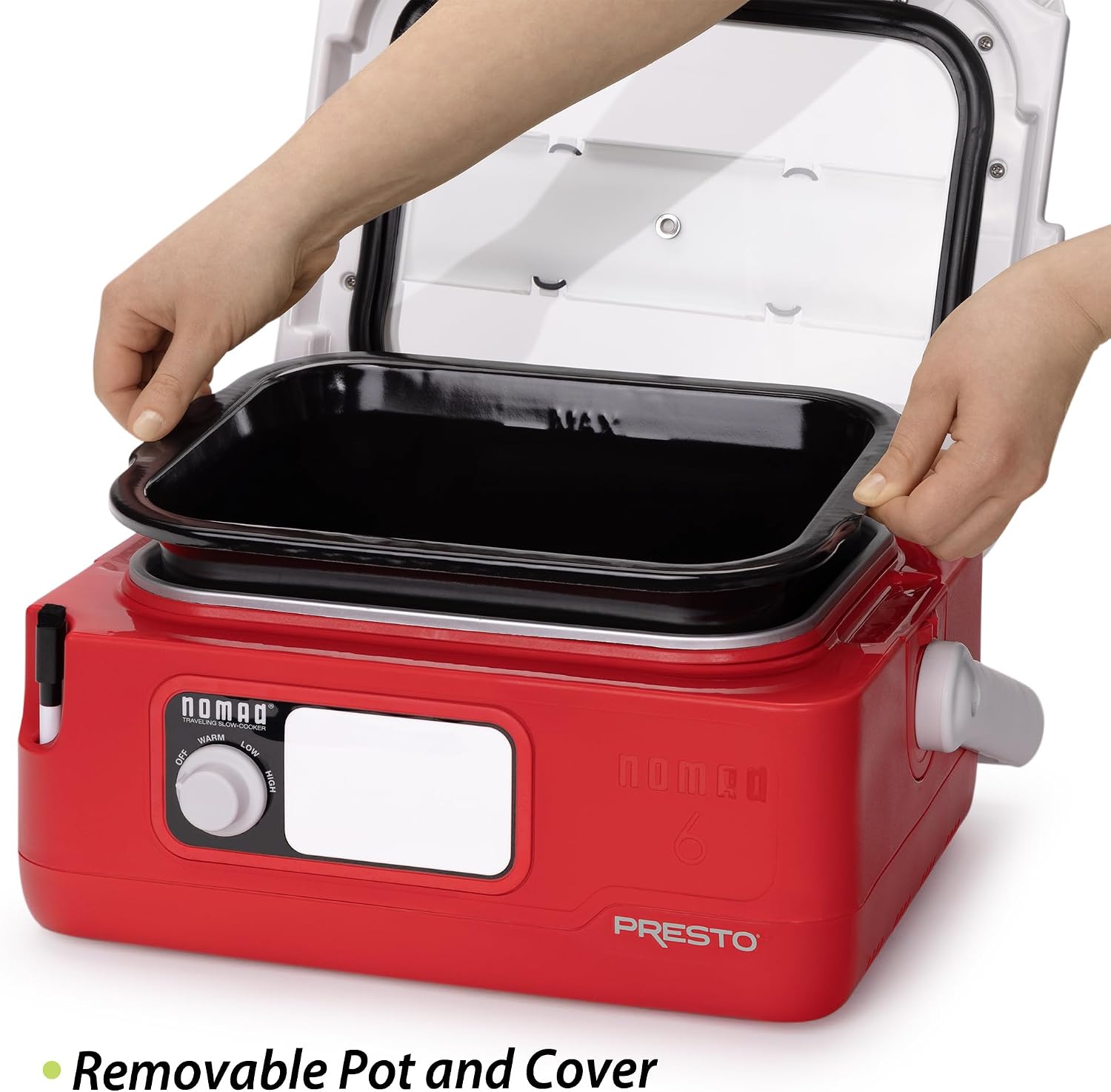 Presto 06011 6-Quart Nomad Traveling Slow Cooker