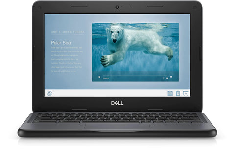 Dell Chromebook 11 3100 11.6"" Touchscreen Chromebook - HD - 1366 x 768 - Celeron - 4GB RAM - 32GB Flash Memory, Black (Renewed)