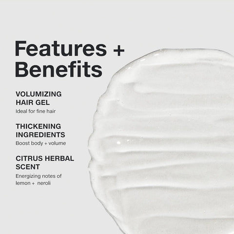 Paul Mitchell Extra-Body Sculpting Gel, Adds Fullness + Styling Control, For Fine Hair