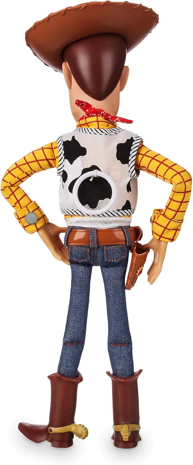 Disney Store Official Sheriff Woody Talking Action Figure from Toy Story, Features Sounds and Phrases from the Movies, Interacts with Other Figures and Toys
