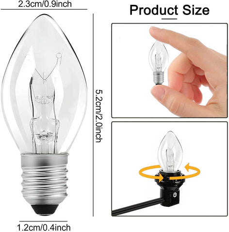 Original Flea Trap Light Bulbs Replacement, 7W, 10 Pack