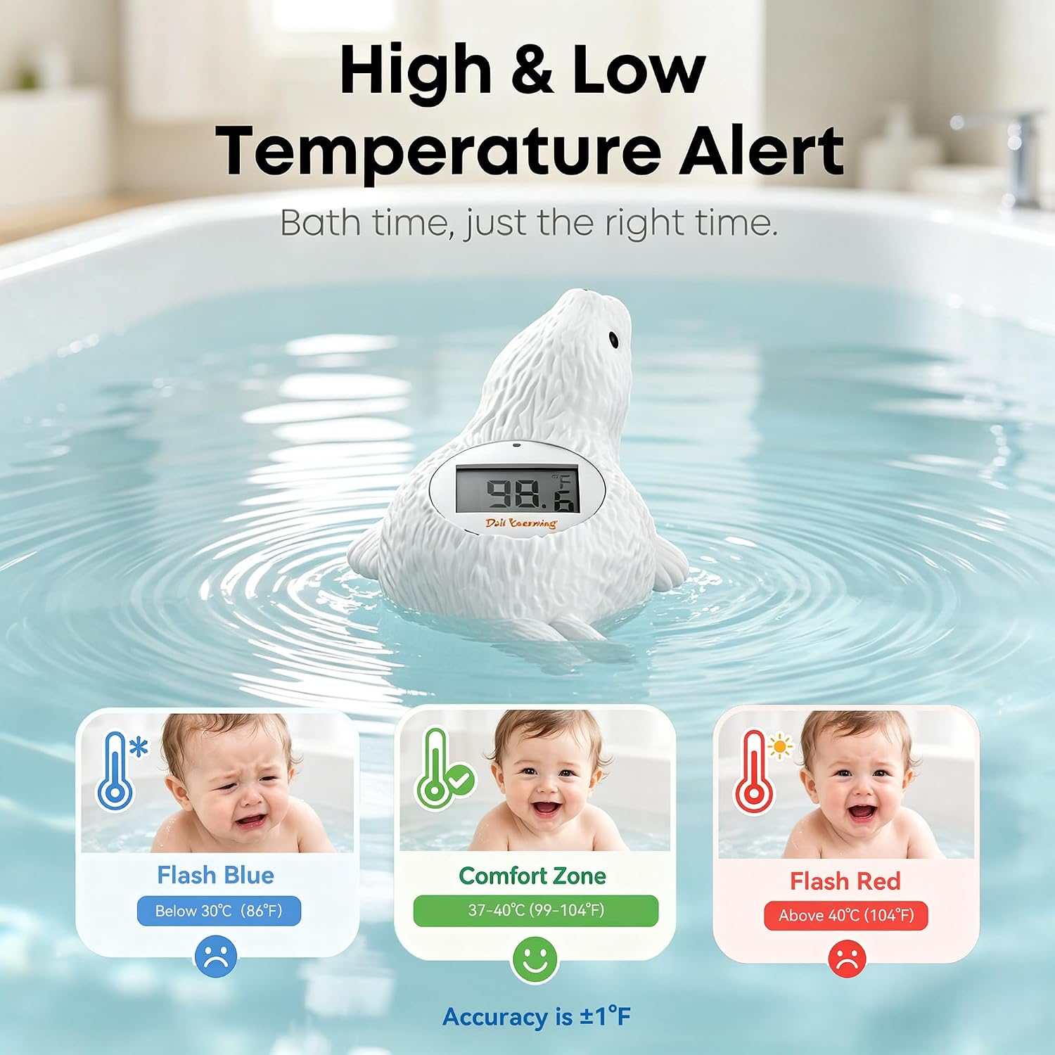Doli Yearning Baby Bath Thermometer Baby Safety Water Thermometer for Kids