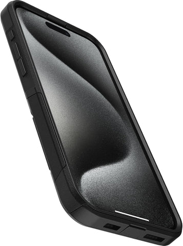 OtterBox iPhone 15 Pro MAX (Only) Commuter Series Case - Black, Slim & Tough, Pocket-Friendly, with Port Protection