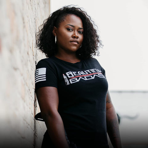 Grunt Style Beautiful Badass Women's Graphic Tee