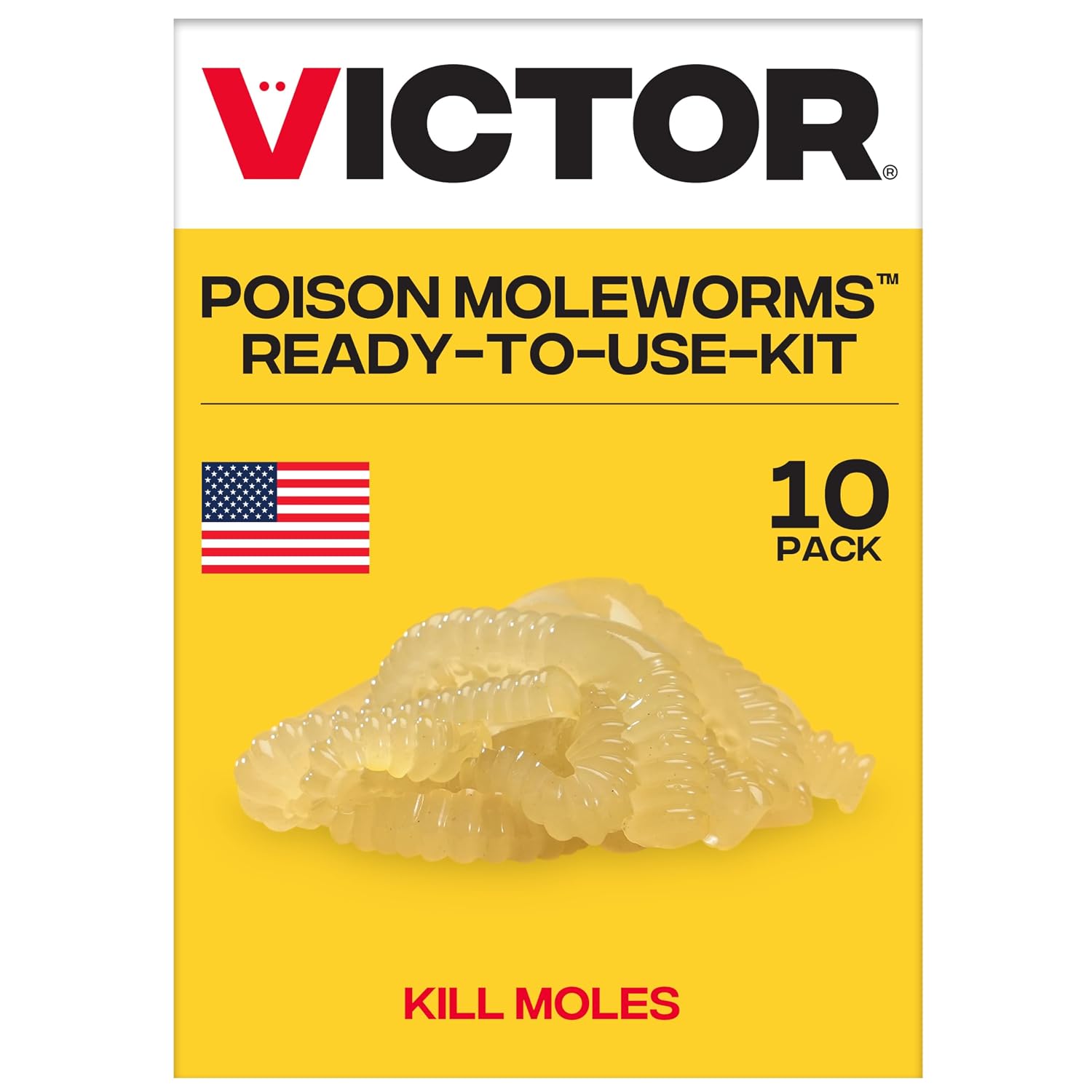 Victor Poison Moleworms, 10-Pack