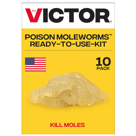 Victor Poison Moleworms, 10-Pack