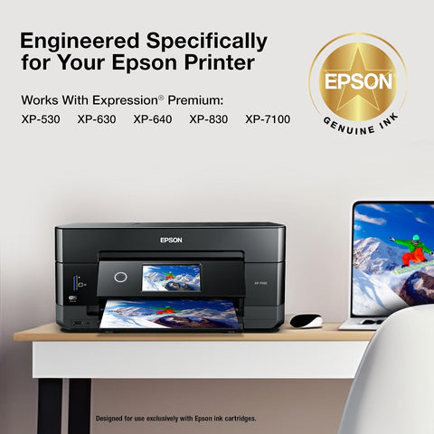 Epson 410 Claria Premium Ink High Capacity (T410XL020) Works with Expression XP-530, 630, 640, 7100, 830